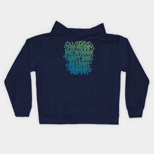 Where Your Backbone Should Be Kids Hoodie